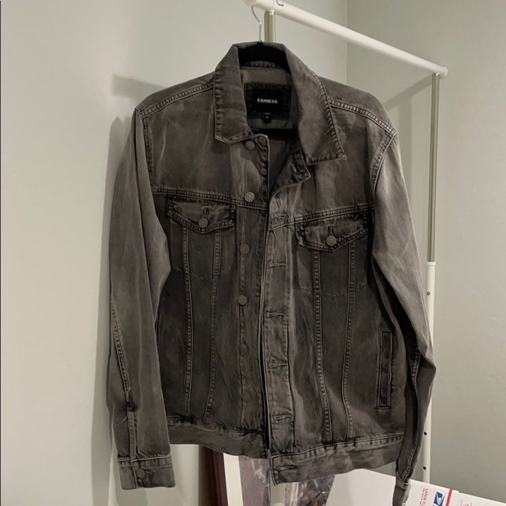 Express Gray Wash Denim Jacket - Men’s